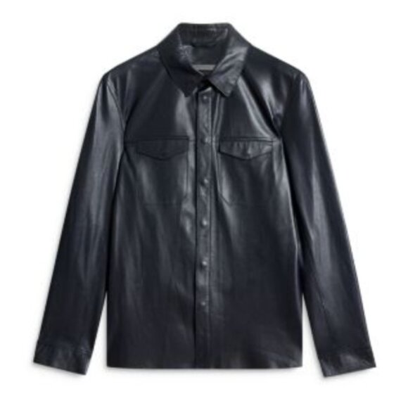 John Varvatos Other - John Varvatos Leather Button Down Shirt